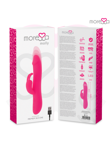 MORESSA - MOLLY IMPULSOR UP&DOWN Y POTENTE VIBRACIÓN PREMIUM SILICONE RECARGABLE 
