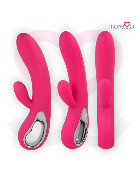 MORESSA - TROY MASAJEADOR PUNTO G Y CLITORIS PREMIUM SILICONE RECARGABLE 
