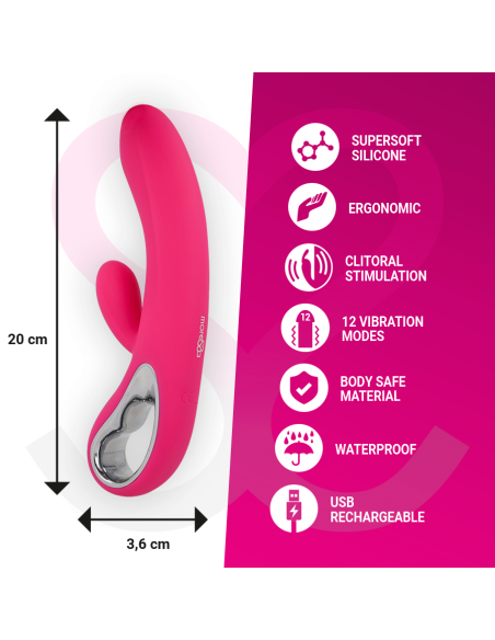 MORESSA - TROY MASAJEADOR PUNTO G Y CLITORIS PREMIUM SILICONE RECARGABLE 