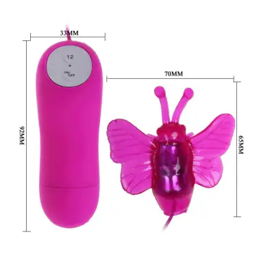 Cute Secret Mariposa Estimuladora Vibrador 12V | Baile