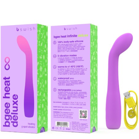 B SWISH - BGEE HEAT INFINITE DELUXE VIBRADOR RECARGABLE SILICONA LAVANDA B SWISH