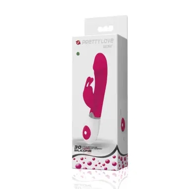 Flirtation Vibrador con Rabbit Gene - Silicona | Pretty Love