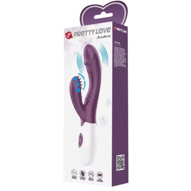 Andre Vibrador Rabbit & Estimulador Punto G Morado