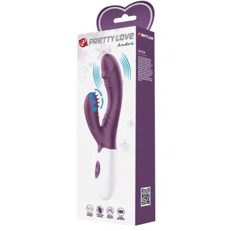 Andre Vibrador Rabbit & Estimulador Punto G Morado
