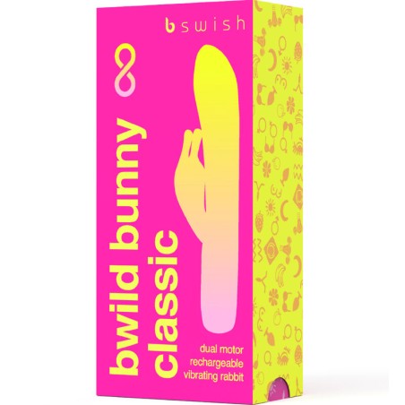 B SWISH - BWILD BUNNY INFINITE CLASSIC VIBRADOR RECARGABLE SILICONA ROSA B SWISH