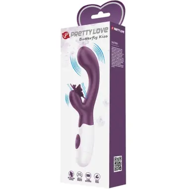 Butterfly Kiss Vibrador Rabbit & Estimulador Punto G Morado