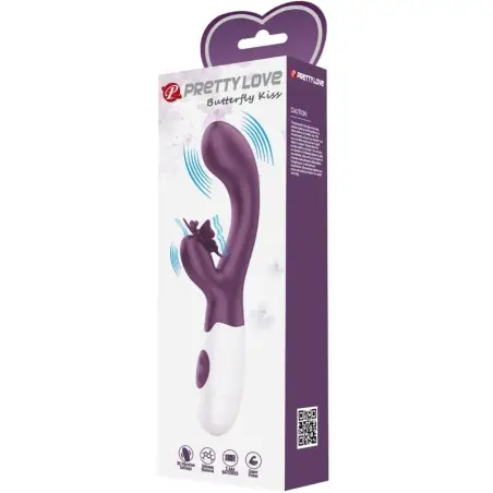 Butterfly Kiss Vibrador Rabbit & Estimulador Punto G Morado