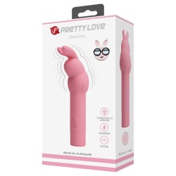 PRETTY LOVE - VIBRADOR DE SILICONA CONEJO ROSA GERARDO PRETTY LOVE 2