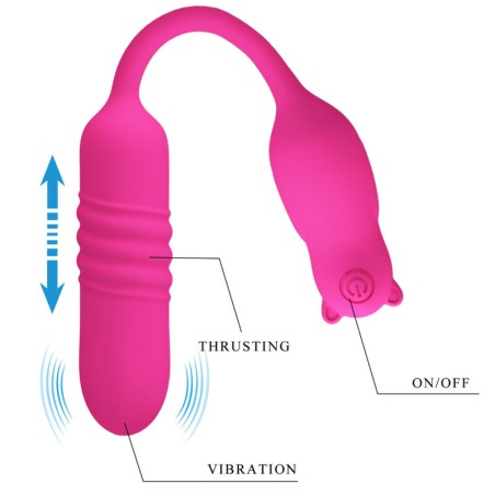 PRETTY LOVE - NOBIKUMA BALA VIBRADORA DE SILICONA ROSA PRETTY LOVE FLIRTATION