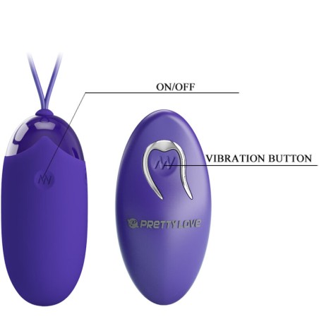PRETTY LOVE - BERGER YOUTH HUEVO VIBRADOR CONTROL REMOTO VIOLETA PRETTY LOVE YOUTH