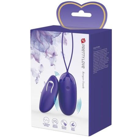 PRETTY LOVE - BERGER YOUTH HUEVO VIBRADOR CONTROL REMOTO VIOLETA PRETTY LOVE YOUTH