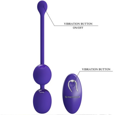 PRETTY LOVE - WILLIE YOUTH BOLAS CONTROL REMOTO & VIBRACIÓN VIOLETA PRETTY LOVE LED
