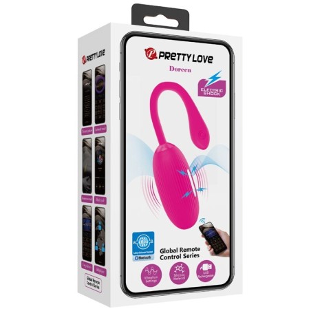 PRETTY LOVE - DOREEN HUEVO VIBRADOR RECARGABLE MAGENTA CONTROL REMOTO PRETTY LOVE SMART