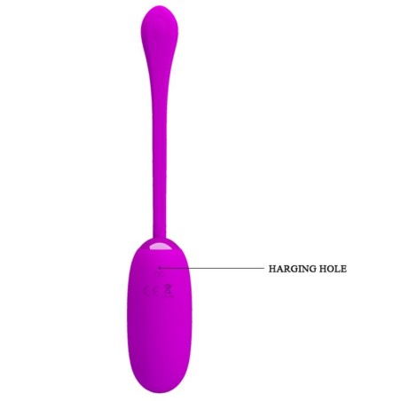 PRETTY LOVE - JULIUS HUEVO VIBRADOR IMPERMEBLE & RECARGABLE MORADO PRETTY LOVE SMART