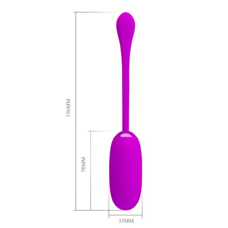 PRETTY LOVE - JULIUS HUEVO VIBRADOR IMPERMEBLE & RECARGABLE MORADO PRETTY LOVE SMART