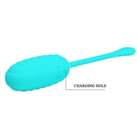 PRETTY LOVE - KIRK HUEVO VIBRADOR RECARGABLE VERDE CLARO PRETTY LOVE SMART
