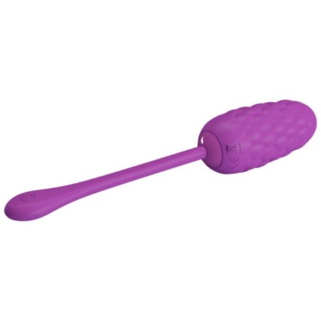 PRETTY LOVE - HUEVO VIBRADOR CON TEXTURA MARINA RECARGABLE MORADO PRETTY LOVE SMART