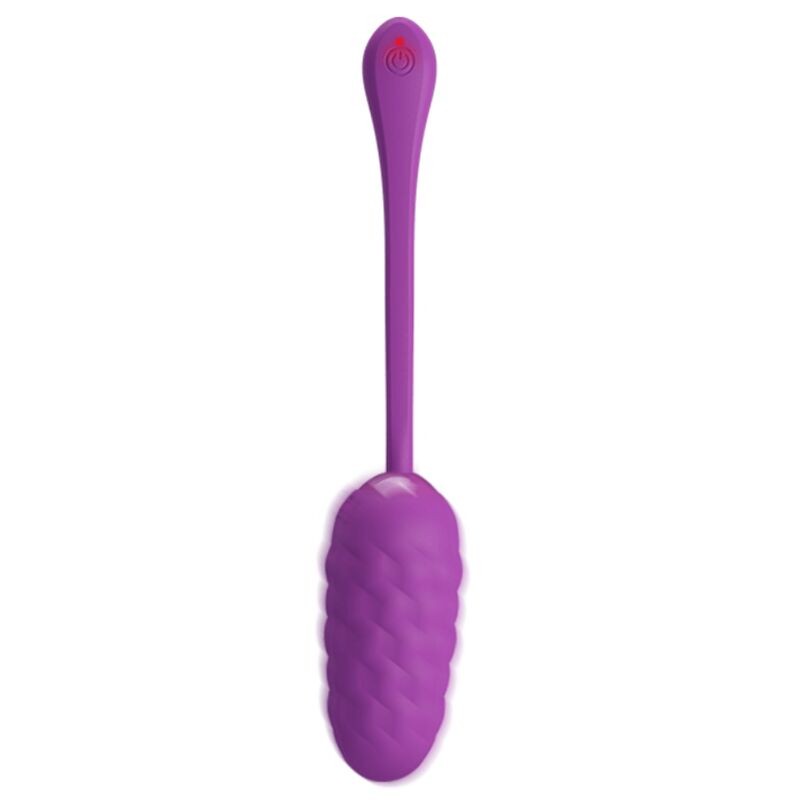 PRETTY LOVE - HUEVO VIBRADOR CON TEXTURA MARINA RECARGABLE MORADO 