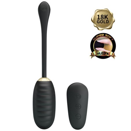 PRETTY LOVE - DOREEN HUEVO VIBRADOR DE LUJO RECARGABLE NEGRO CONTROL REMOTO PRETTY LOVE SMART