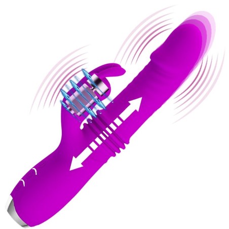 PRETTY LOVE - DOROTHY VIBRADOR CONEJO RECARGABLE MORADO PRETTY LOVE C-TYPE