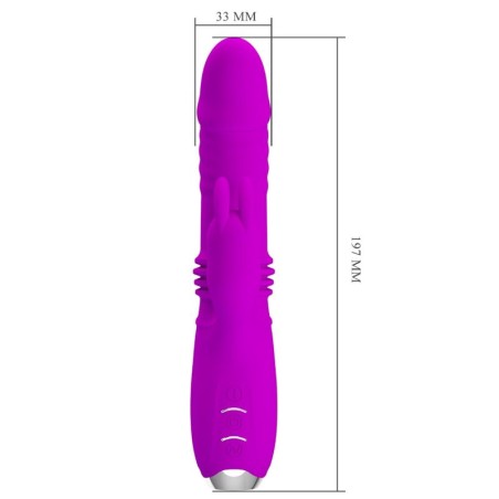 PRETTY LOVE - DOROTHY VIBRADOR CONEJO RECARGABLE MORADO PRETTY LOVE C-TYPE