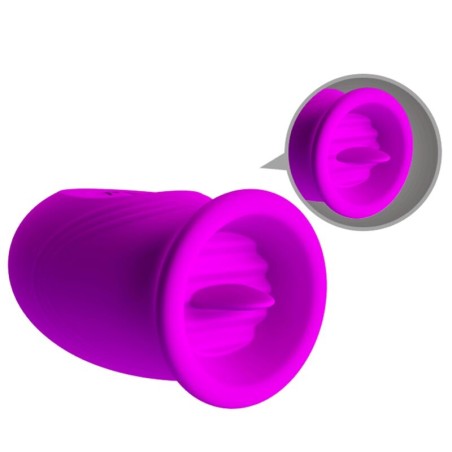 PRETTY LOVE - DAISY HUEVO DUAL VIBRADOR RECARGABLE MORADO PRETTY LOVE FLIRTATION