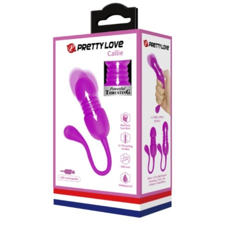 PRETTY LOVE - CALLIE HUEVO VIBRADOR RECARGABLE MORADO PRETTY LOVE C-TYPE