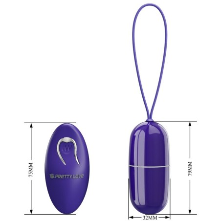 PRETTY LOVE - ARVIN YOUTH HUEVO VIBRADOR CONTROL REMOTO VIOLETA PRETTY LOVE YOUTH