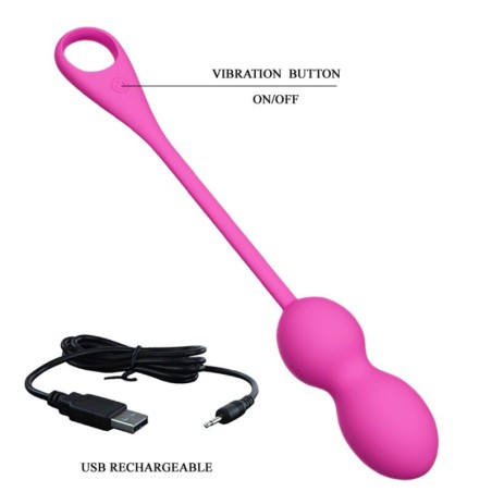 PRETTY LOVE - ELVIRA BOLAS VIBRADORAS RECARGABLE ROSA PRETTY LOVE SMART
