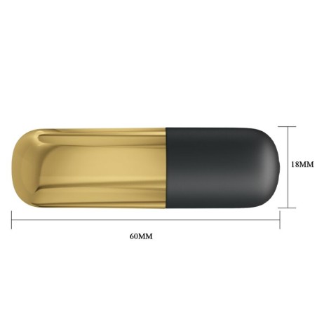 PRETTY LOVE - BALA VIBRADOR RECARGABLE DORADO PRETTY LOVE BOTTOM