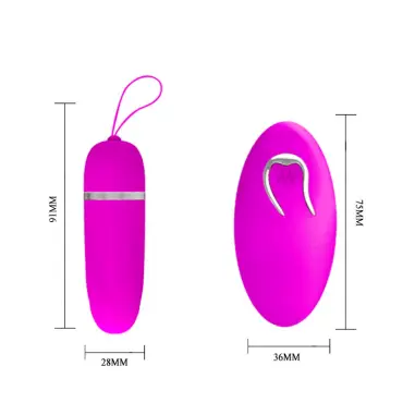 Huevo Vibrador Debby con Mando - Silicona | Pretty Love