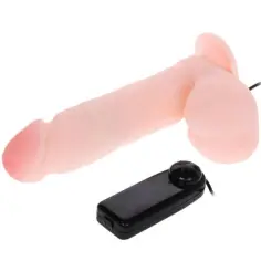 BAILE - DILDO REALÍSTICO CON VIBRACIÓN Y ROTACIÓN 20 CM 2