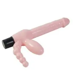 BAILE - ARNÉS SIN CUERDA TPR CON VIBRACIÓN Y ESTIMULACION ANAL 25.4 CM 2