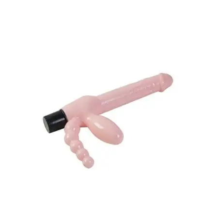 BAILE - ARNÉS SIN CUERDA TPR CON VIBRACIÓN Y ESTIMULACION ANAL 25.4 CM