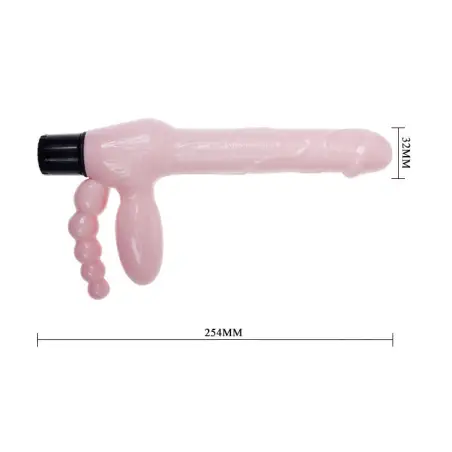 Arnés sin Cuerda TPR con Vibración y Estimulacion Anal