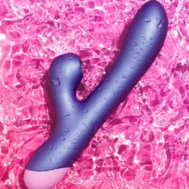 Pulse Vibrador Rabbit Dual Punto G Azul Eléctrico | ROMP