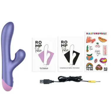 Pulse Vibrador Rabbit Dual Punto G Azul Eléctrico | ROMP