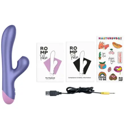 Pulse Vibrador Rabbit Dual Punto G Azul Eléctrico | ROMP