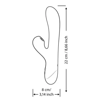 Pulse Vibrador Rabbit Dual Punto G Azul Eléctrico | ROMP
