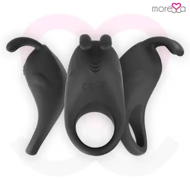 Brad Premium Silicone Recargable Negro - Rotación | Moressa