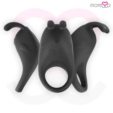 Brad Premium Silicone Recargable Negro - Rotación | Moressa
