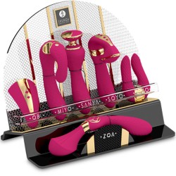 SHUNGA - EXPOSITOR 6 MASAJEADORES INTIMOS FUCSIA SHUNGA TOYS