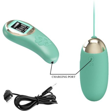 PRETTY LOVE - MINA HUEVO VIBRADOR CONTROL REMOTO VERDE PRETTY LOVE LED