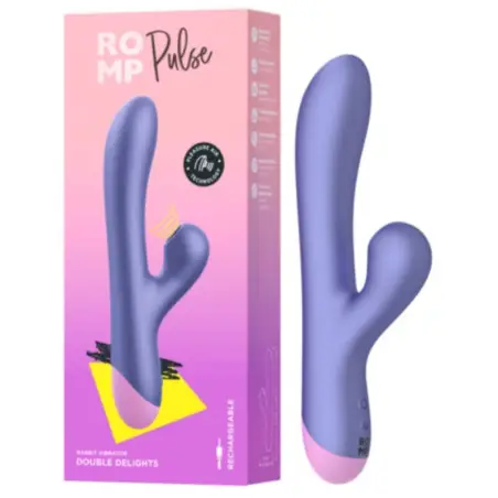 Pulse Vibrador Rabbit Dual Punto G Azul Eléctrico | ROMP