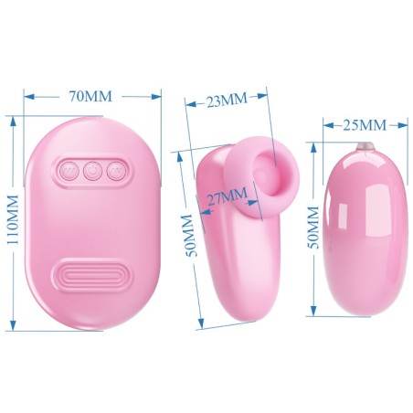 PRETTY LOVE - MAGIC BOX BALA VIBRADORA & ESTIMULADOR ROSA PRETTY LOVE SMART