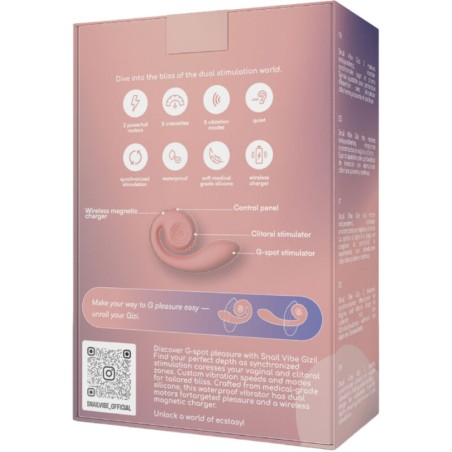 SNAIL VIBE - GIZI ESTIMULADOR DUAL ROSA SNAIL VIBE