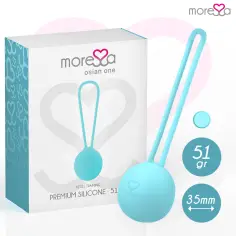MORESSA - OSIAN ONE ENTRENAMIENTO SUELO PELVICO 51gr PREMIUM SILICONA TURQUESA 2