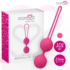 MORESSA - OSIAN TWO ENTRENAMIENTO SUELO PELVICO 101gr PREMIUM SILICONA ROSA 2