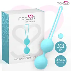 MORESSA - OSIAN TWO ENTRENAMIENTO SUELO PELVICO 101gr PREMIUM SILICONA TURQUESA 2