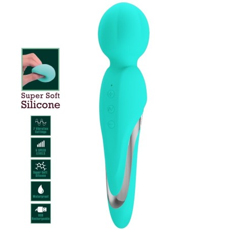 PRETTY LOVE - WALTER VIBRADOR WAND VERDE AGUA PRETTY LOVE FLIRTATION